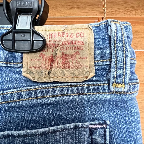 Levi's 518 Womens Juniors Superlow Stretch Boot Cut Jeans Sz 17M  JR - Picture 5 of 11